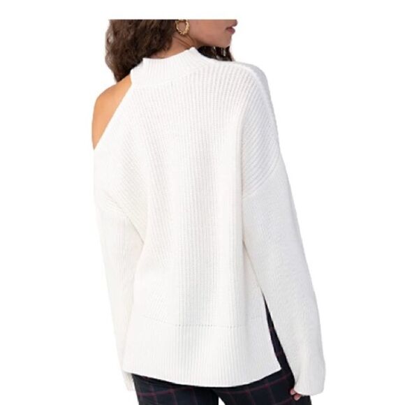 Sanctuary Women's Cut It Out Sweater - pullover women’s size M, cream XS - Picture 6 of 10